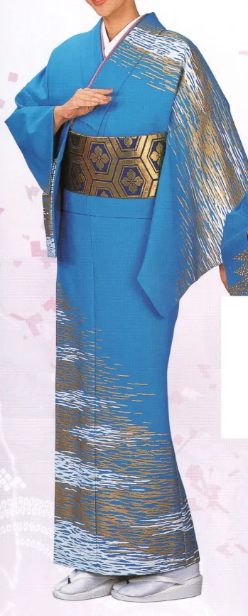 踊り衣装・着物 踊り衣装 氏原 5137 シルク加工絵羽 谷印（反物） 祭り用品jp