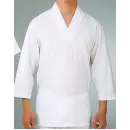祭り用品jp 祝着・神職・寺用 和装肌着 氏原 5202 天竺綿Tシャツ半襦袢 合用(七分袖)