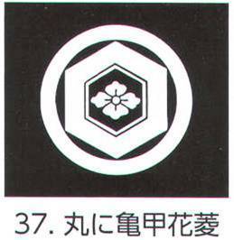 氏原 5561-37 貼紋 丸に亀甲花菱（6枚組) 6枚組です。男・女ございますので、ご指定ください。※この商品はご注文後のキャンセル、返品及び交換は出来ませんのでご注意下さい。※なお、この商品のお支払方法は、先振込（代金引換以外）にて承り、ご入金確認後の手配となります。