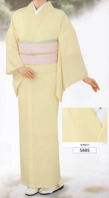 踊り衣装・着物 踊り衣装 氏原 5885 駒絽色紋付着尺 シルック 奏美 祭り用品jp