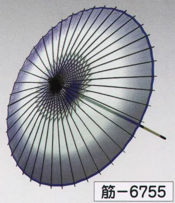 踊り用小道具・傘・舞扇 傘 氏原 6755 稽古用絹傘（継ぎ柄）（二本継ぎ） 筋印 祭り用品jp