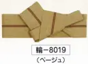 氏原 8019 ワンタッチ(リング付)袢天帯 輪印 【角おび・平ぐけ・子供用の帯の締め方】1.結び目の中にあるリングを引き出します。結び目の中にあるリングを出す時に長い帯(マジックテープの付いた面)を真ん中で折ると簡単にリングが引き出せます。帯の裏(マジックテープの付いた面)を表側、結び目を下に向けて腰に巻きます。2.リングの中にマジックテープが付いている方を通します。3.ちょうどいい所でマジックテープを留めます。4.結び目をずらしてリングを結び目の中にしまいます。5.帯を表に返して結び目を適当な位置に回して完成です。※この商品はご注文後のキャンセル、返品及び交換は出来ませんのでご注意下さい。※なお、この商品のお支払方法は、先振込（代金引換以外）にて承り、ご入金確認後の手配となります。