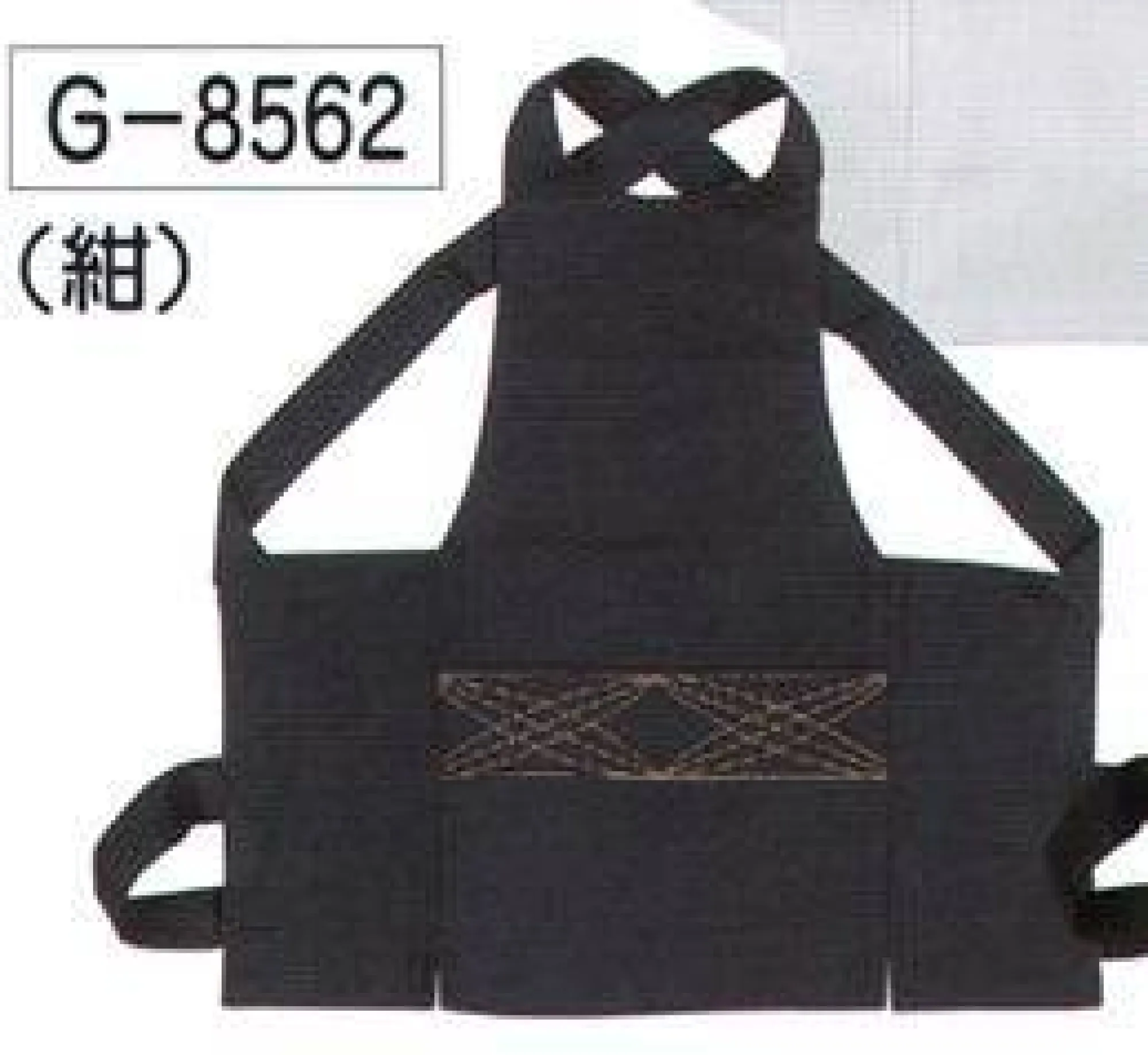 氏原 8562 子供用紺腹掛 G印 ※この商品はご注文後のキャンセル、返品及び交換は出来ませんのでご注意下さい。※なお、この商品のお支払方法は、先振込（代金引換以外）にて承り、ご入金確認後の手配となります。