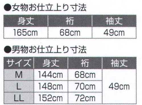 氏原 3372-S お揃いゆかたお仕立上り(裄長キング巾) 東印 女性はフリーサイズ、男性はM～LLからお選びいただけます。※この商品はご注文後のキャンセル、返品及び交換は出来ませんのでご注意下さい。※なお、この商品のお支払方法は、先振込（代金引換以外）にて承り、ご入金確認後の手配となります。 サイズ／スペック