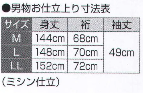 氏原 3411-S 綿紬ゆかたお仕立上り 顔印 ミシン仕立て※この商品はご注文後のキャンセル、返品及び交換は出来ませんのでご注意下さい。※なお、この商品のお支払方法は、先振込（代金引換以外）にて承り、ご入金確認後の手配となります。 サイズ／スペック