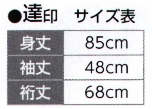 氏原 7065 道行コート 達印 ※この商品はご注文後のキャンセル、返品及び交換は出来ませんのでご注意下さい。※なお、この商品のお支払方法は、先振込（代金引換以外）にて承り、ご入金確認後の手配となります。 サイズ／スペック