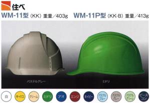 WM-11P型ヘルメット（キープパット付き）
