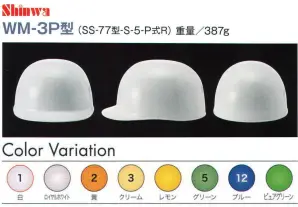 WM-3P型ヘルメット（キープパット付き）