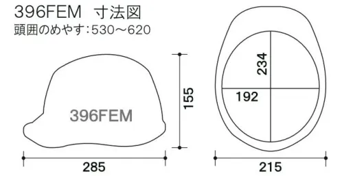 ワールドマスト　ヘルメット 396FEM-BU-BK 396FEM型ヘルメット(通気孔付) ブルー/艶消し黒 396FEM型ヘルメット●飛来落下物用飛来物や落下物などの危険を防止・軽減するためのヘルメットです。破片が飛んできたり、頭に物が落ちてきた場合でも安全性を高めます。●墜落時保護作業現場で墜落・転倒時の危険から頭部を保護します。●ラチェット式しっかりと顎ひもを固定でき、取外しは片手で簡単に。★色名について色欄にはバイザー/帽体の並びで表示しております。※商品画像の色と当商品の色展開とは異なりますのでご注意ください。※この商品はご注文後のキャンセル、返品及び交換が出来ませんのでご注意くださいませ。※なお、この商品のお支払方法は、先払いのみにて承り、ご入金確認後の手配となります。 サイズ／スペック