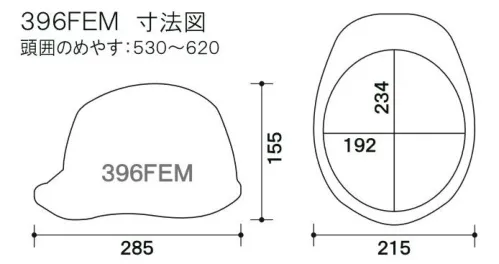 ワールドマスト　ヘルメット 396FEM-S-BK 396FEM型ヘルメット(通気孔付) スモーク/艶消し黒 396FEM型ヘルメット●飛来落下物用飛来物や落下物などの危険を防止・軽減するためのヘルメットです。破片が飛んできたり、頭に物が落ちてきた場合でも安全性を高めます。●墜落時保護作業現場で墜落・転倒時の危険から頭部を保護します。●ラチェット式しっかりと顎ひもを固定でき、取外しは片手で簡単に。★色名について色欄にはバイザー/帽体の並びで表示しております。※この商品はご注文後のキャンセル、返品及び交換が出来ませんのでご注意くださいませ。※なお、この商品のお支払方法は、先払いのみにて承り、ご入金確認後の手配となります。 サイズ／スペック