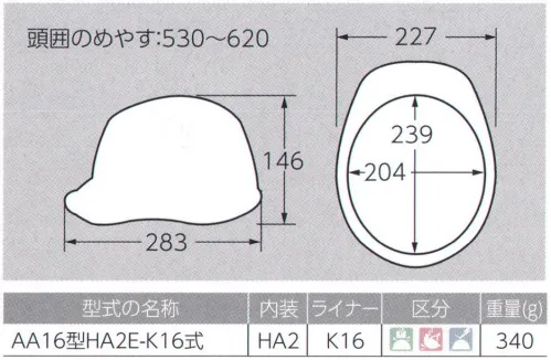 ワールドマスト　ヘルメット AA16-FVP 涼神ヘルメット フロントベンチレーション(キープパット付き) DIC 涼神 フロントベンチレーション AA16-FV型HA2E-K16式清涼前頭部から後部へ抜けるフロントベンチレーション従来製品にはなかった額の高さに大きな通気孔。前面から効率よく風を取り入れ、後部へとスムーズに熱気を放出します。未体験の清涼感、まさに涼神。軽量総重量:320g(ライナー無し)/340g(ライナー付き)従来商品に比べ、圧倒的な軽量化を実現。EG3ヘッドバンドとのコンビネーションにより、より快適に、よりアクティブに作業に集中できます。重量17％OFF！(SYA-Xとの比較)革新新時代のヘッドバンドEG3を新採用。フレーム構造を採用したことで、15％(当社比)もの軽量化に成功。フィット感の向上、清涼感の向上も同時に実現しました。飛来落下物用、墜落時保護用ライナー入り ※電気使用不可※この商品はご注文後のキャンセル、返品及び交換は出来ませんのでご注意下さい。※なお、この商品のお支払方法は、先振込（代金引換以外）にて承り、ご入金確認後の手配となります。 サイズ／スペック