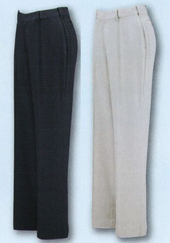 男女ペア パンツ（米式パンツ）スラックス ジーベック 1667 レディスピタリティスラックス 作業服JP