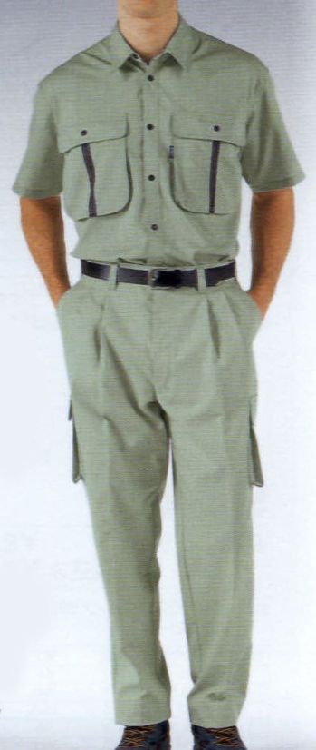 メンズワーキング カーゴパンツ（ベトナムパンツ） ジーベック 2046 ツータックラットズボン 作業服JP