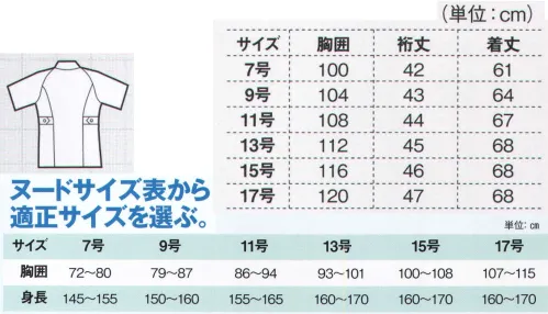 ジーベック 1322 レディス半袖ジャケット 風通しの良さと特殊素材で夏にクールな着心地を再現。 サイズ／スペック