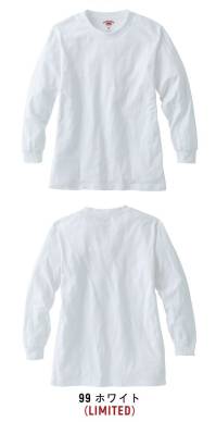 ヤマタカ RH3006 長袖Tシャツ ROUND HOUSEシリーズに白Tシャツ新登場。綿100％で肌に優しく、しっかり感があるので仕事着として着用可能。どんどん汚して、オンリーワンのTシャツに。半袖Tシャツ（RH3007）もございます。【素材】天竺 綿100％目付 5.6オンス・190g/m2洗濯時の縮み・色落ちにご注意ください。