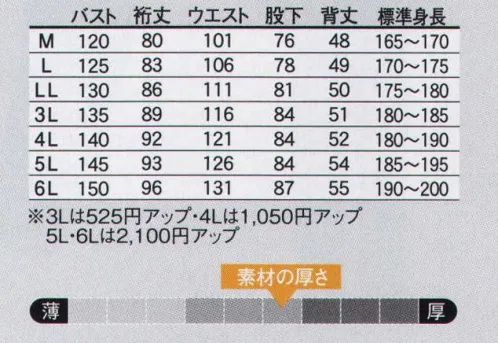 ヤマタカ 1250 ツナギ服 ハードな厚手素材、しかもロープライス。うれしいスタンダードを2色から。【仕様変更について】2023年より、順次、左胸ポケット内部の携帯ループは外していきます。在庫は新旧混在する可能性がございます。予めご了承ください。 サイズ／スペック