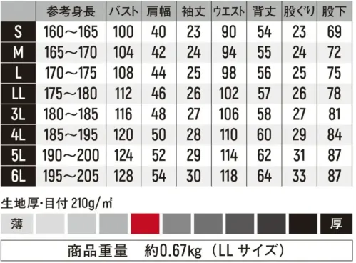 ヤマタカ 506 半袖カバーオール サイズ／スペック