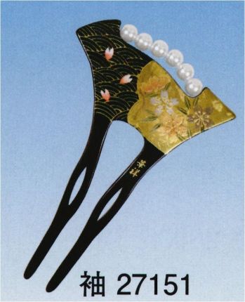 踊り用小物 髪飾り 東京ゆかた 27151 蒔絵かんざし 袖印 祭り用品jp
