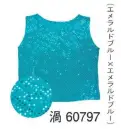 祭り用品jp 踊り半天・よさこい衣装 タンクトップ・チューブトップ 東京ゆかた 60797 スパンコールタンクトップ 渦印