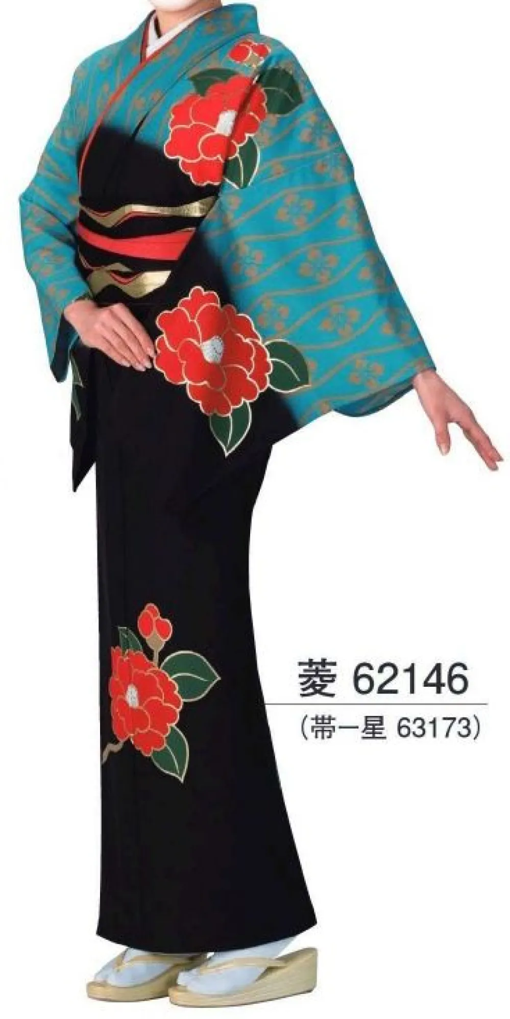 一越絵羽着物反物 着物 きもの | お祭天国 きぬずれ踊衣裳 M-YU1-62146.1000.webp