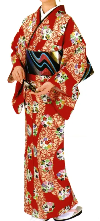 踊り衣装・着物 踊り衣装 東京ゆかた 62271 きぬずれ踊衣装 深印（反物） 祭り用品jp