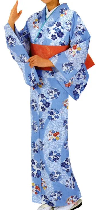 踊り衣装・着物 踊り衣装 東京ゆかた 62272 きぬずれ踊衣装 深印（反物） 祭り用品jp