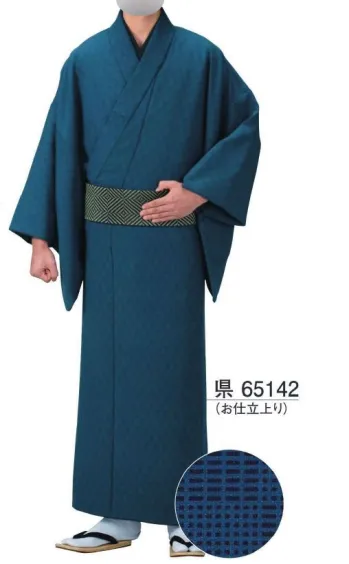 踊り衣装・着物 きもの 東京ゆかた 65142 男物小紋着尺・着物 県印 祭り用品jp