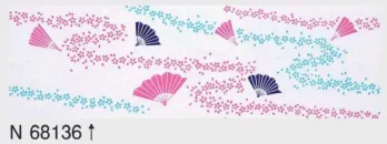祭り小物 手ぬぐい 東京ゆかた 68136 手拭（本染）N印 祭り用品jp